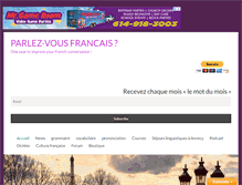 Tablet Screenshot of parlez-vousfrancais.com